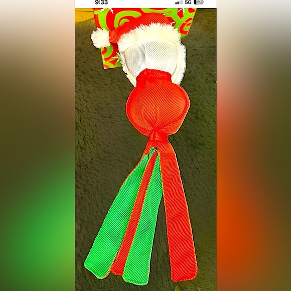 🎅KONG🎅 WUBBA SQUEAKY HOLIDAY SANTA INTERACTIVE THROW TOY NWOT🎄 - Picture 2 of 8